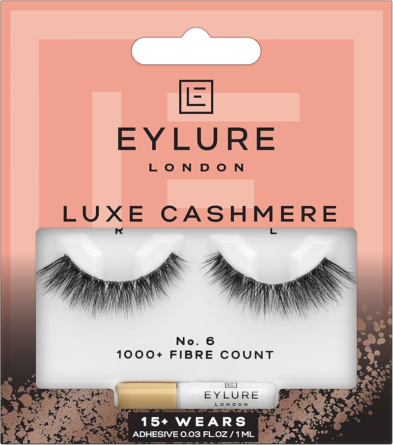 Eylure Luxe Cashmere No. 6 False Eyelashes Wispy Soft Weightless