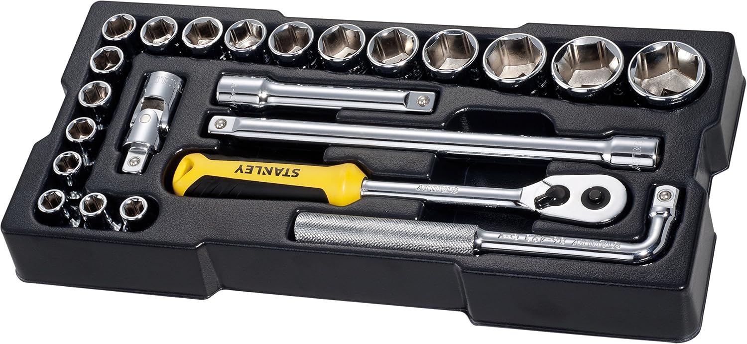 Stanley STMT1-74173 Module Socket Wrench Set, Multi-Colour, 1/2-Inch, Set of 23 Pieces - Image 4