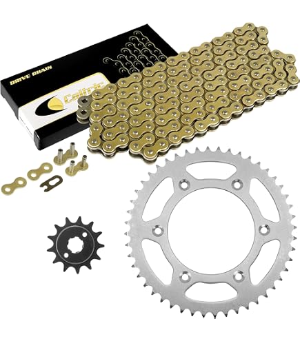 Amazon.com: Caltric Red Drive Chain And Sprocket Kit Compatible