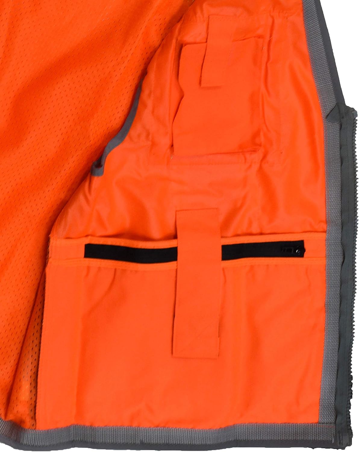 Radians SV55 Class 2 Heavy Woven Two Tone Engineer Vest with Padded Neck to Support Extra Weight in Cargo Pockets, Hi Viz Green or Hi Viz Orange: Clothing