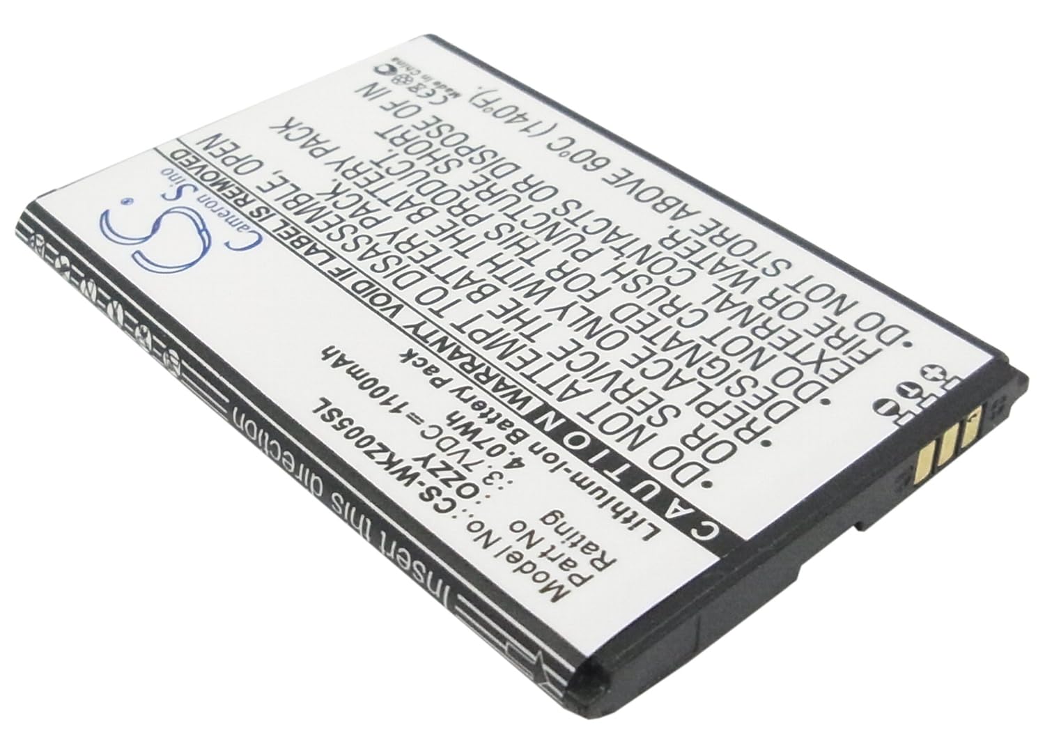 希少 黒入荷 Wiko ビントロンズ交換バッテリーfor Ozzy B00xjyd04c