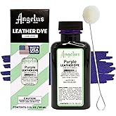Angelus Leather Dye - Flexible Leather Dye for Shoes, Boots, Bags, Crafts, Furniture, & More 3oz, Dauber Included (Purple)