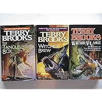 Terry Brooks 3 Book Set - Magic Kingdom of Landover series - Wizard At Large, Witches' Brew, The Tangle Box