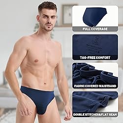 BAMBOO COOL Mens Underwear Bikini Briefs Ultra Soft