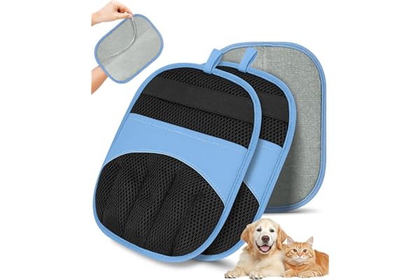 Magic Brush Glove Pet Hair, 2 Pack Removal Tool for Dogs and Cats | Electrostatic Magic Brush, Reusable, Grooming Needs, Fur