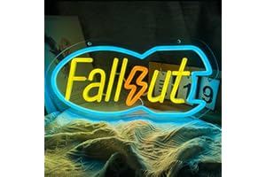 AKELEVER Fallout Neon Sign,Fallout Merchandise, Gaming LED Neon Sign for Wall Decor, Man Cave Bedroom Game Room, Fallout Merch Neon Light Gift for Men Boys