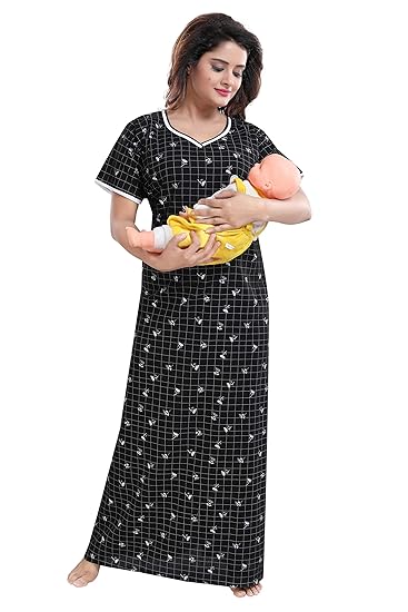 Cotton Fabric Women's Feeding/Maternity Nighty