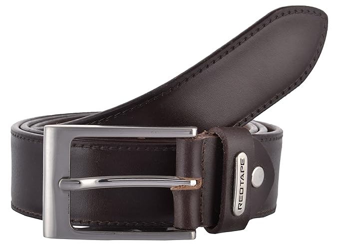 red tape leather belt