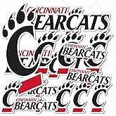 Desert Cactus University of Cincinnati Sticker Cincinnati Bearcats Vinyl Decal Laptop Water Bottle Car Scrapbook Sheet (Type 1-1)
