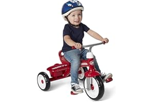 Radio Flyer Red Rider Trike for Ages 2.5–5, Three Wheel Toddler Bike, Kids Tricycle, Outdoor Riding Toy, Durable Steel Frame, Adjustable Seat, Classic Red, Amazon Exclusive