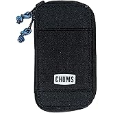 Chums Reversi Polyester Wallet – Reversible Zippered Pouch for Men and Women (Black)
