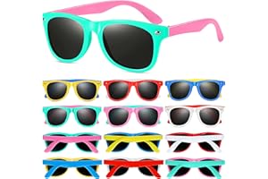 GINMIC Kids Sunglasses Bulk, Neon Sunglasses for Kids Boys and Girls, Birthday Party Supplies, Beach Pool Party Favors