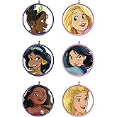 Hallmark Keepsake Miniature Plastic, Christmas Ornament 2022, Disney Princess, Mini Set of 6