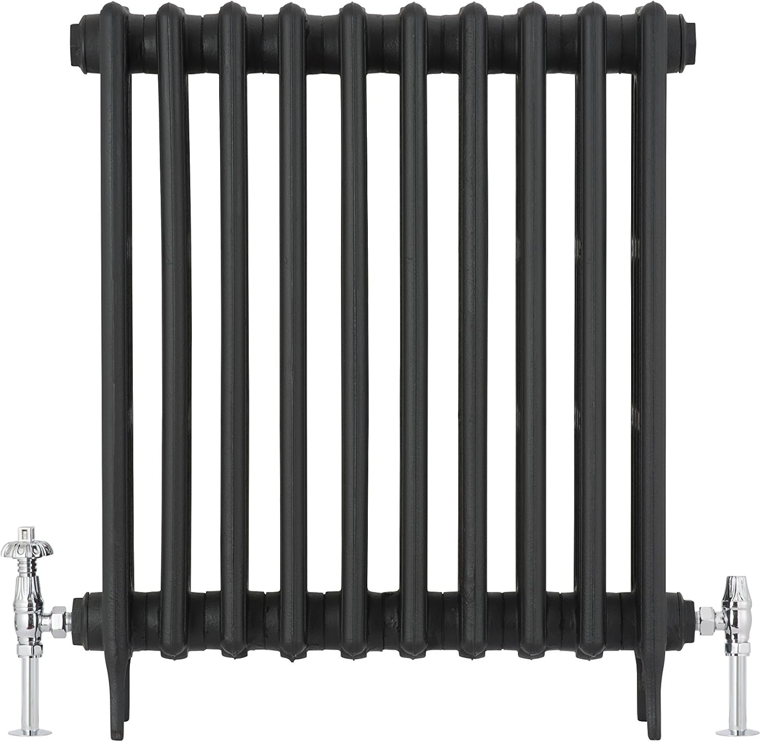 UK-18 CP Arroll traditional thermoststic radiator valve & locksheild finished in Chrome and Ornate wheel Head - Image 5