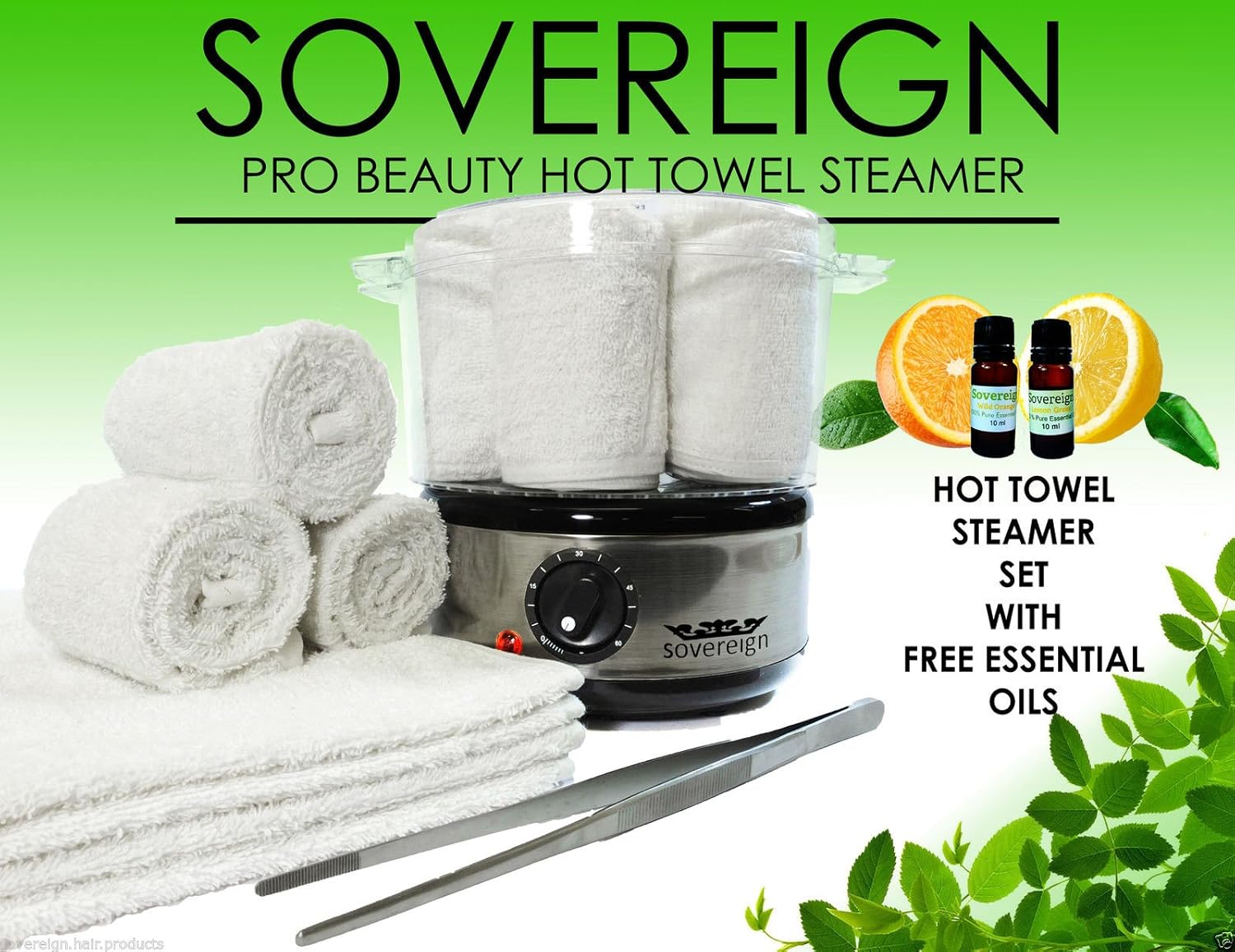 Sovereign Hot Towel Steamer with Free Essential Oils Amazon.co.uk
