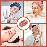 Chuangdi 3 Pieces Spa Headband Women Facial Makeup Hairband Soft Terry Cloth view 6