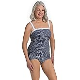 Seaside Dot Bandeau Girl Leg One Piece