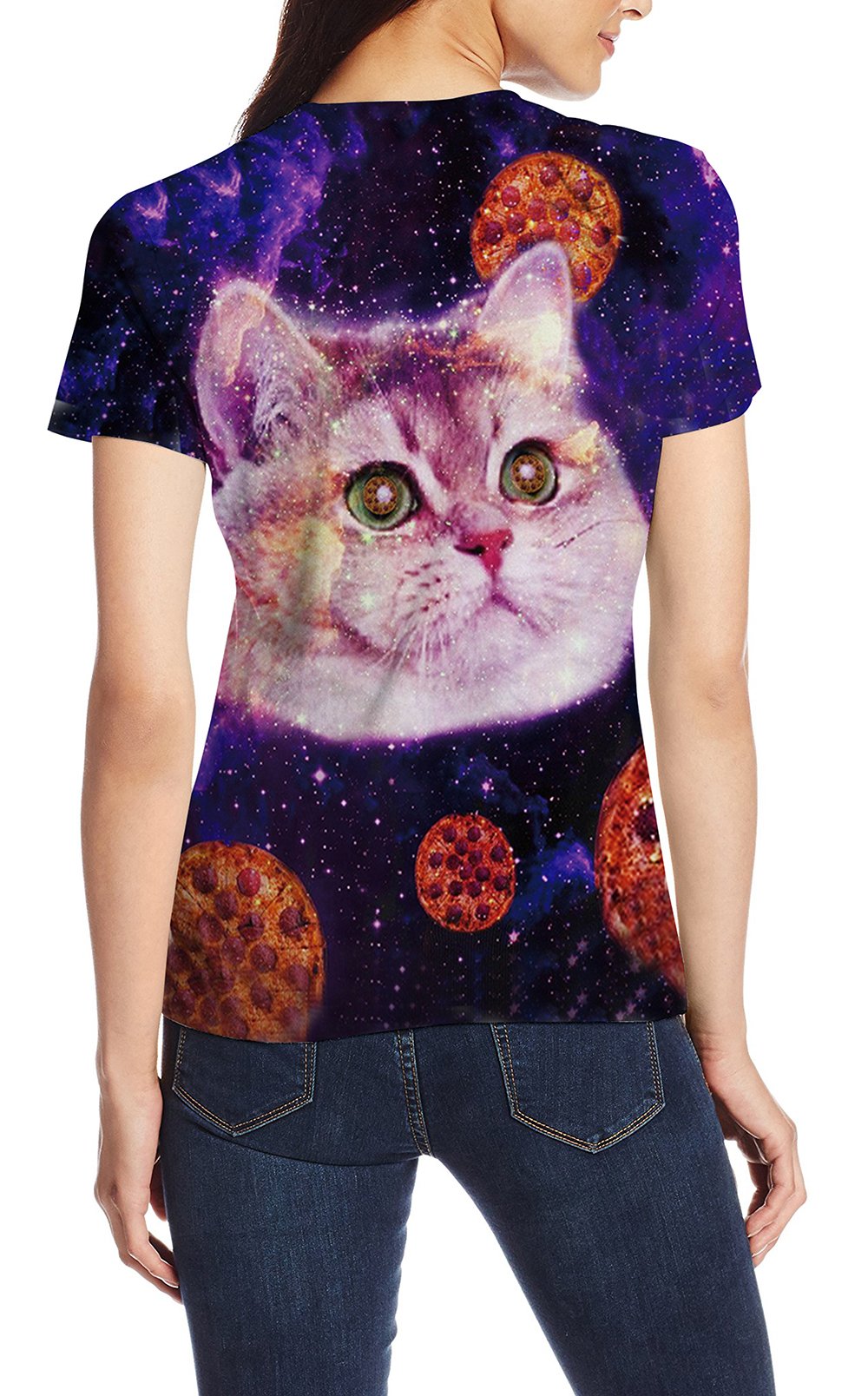 Leapparel Unisex Galaxy Outerspace Printed Personalized Cool T Shirts Tees Clothing XL