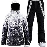 IMPHUT Women's Ski Jackets and Pants Snowboarding Snowsuit Coat Warm Hooded Waterproof Windproof Insulated