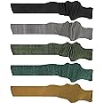 GUGULUZA Extra-Thick Gun Socks for Rifles with Scope, 5-Pack Silicone-Treated Knit Rifle Gun Sock Gun Sleeve for Storage, Anti-Rust, Drawstring Closure, Mixed Color