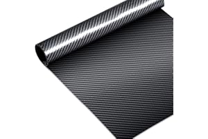 FAKILO Carbon Fiber Fabric Cloth 5 FT x 12", 3k Twill Weave with Pre Epoxy Resin for Walls, Basements, Boats Repair