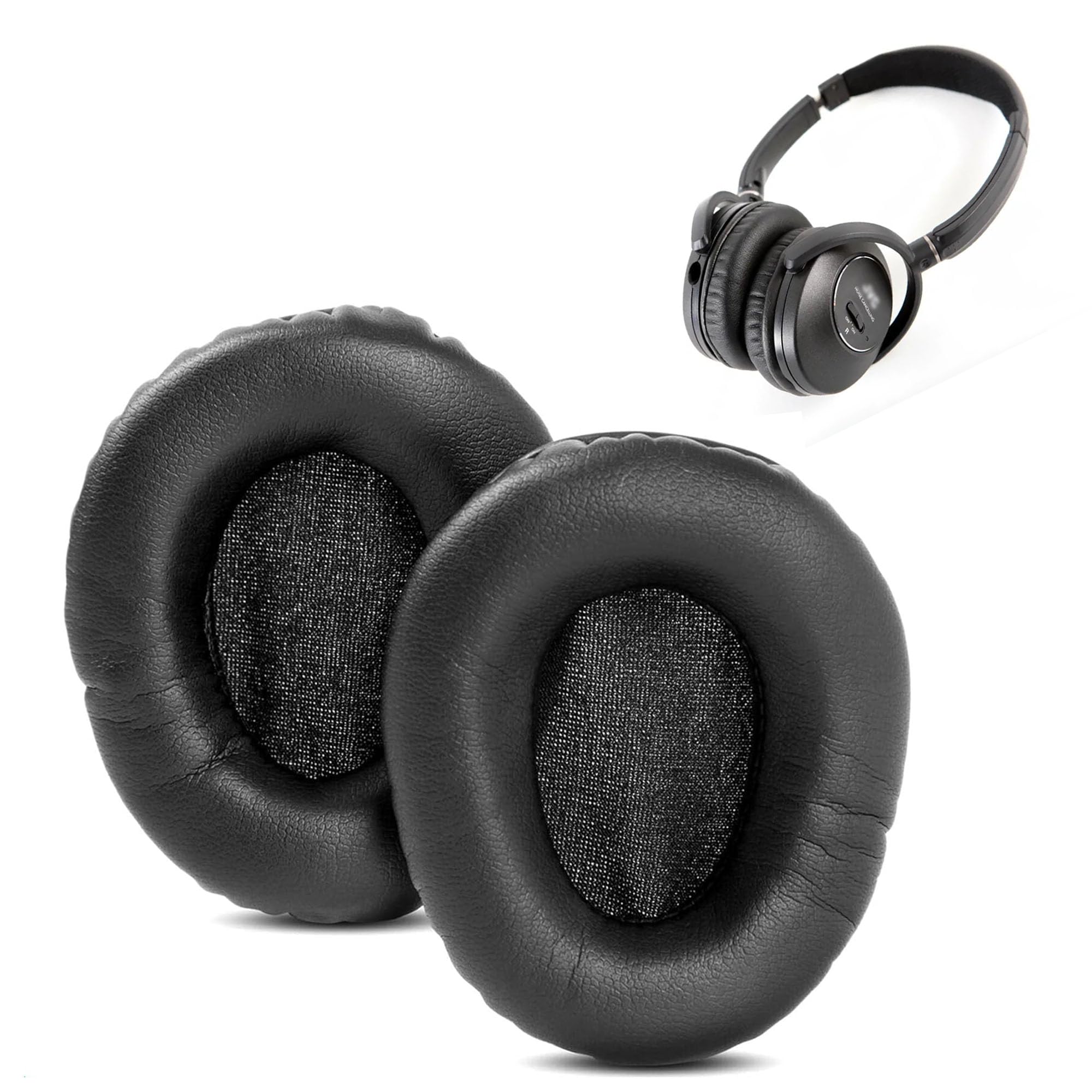 HA-NC260 Earpads Replacement for JVC HA-NC260/JVC HA-NC250 Headphones Ear cushions with Protein Leather and Memory foam