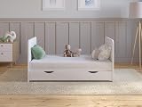 Love For Sleep Levi Baby Cot Bed 120x60cm White with Drawer & Mattress view 7