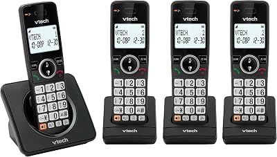 VTech EA5003 DECT Cordless Phone 4 Handsets Nuisance Call Blocker Backlit