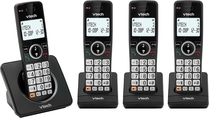 VTech EA5003 DECT Cordless Phone 4 Handsets Nuisance Call Blocker Backlit