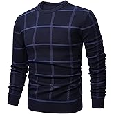 MAGNIVIT Men's Basic Designed Knitted Sweaters Cotton Soft Crewneck Fall Winter Sweaters