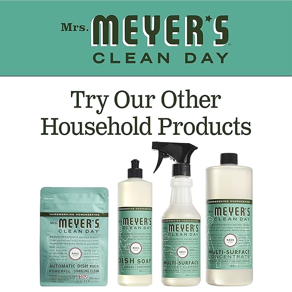 MRS. MEYER’S CLEAN DAY MULTI-SURFACE EVERYDAY CLEANER, BASIL 16 OZ (PACK OF 6)