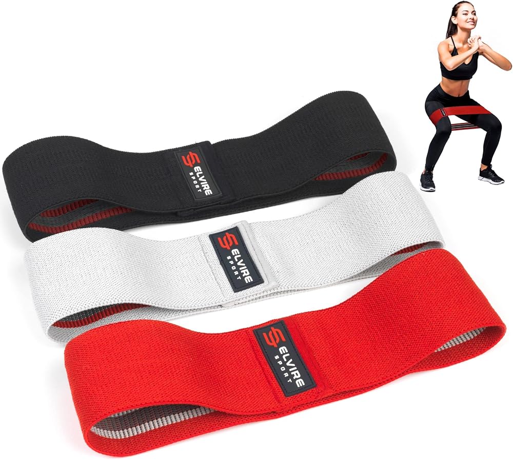 ELVIRE SPORT Elvire Resistance Bands Set of 3 Booty Glutes & Leg Bands