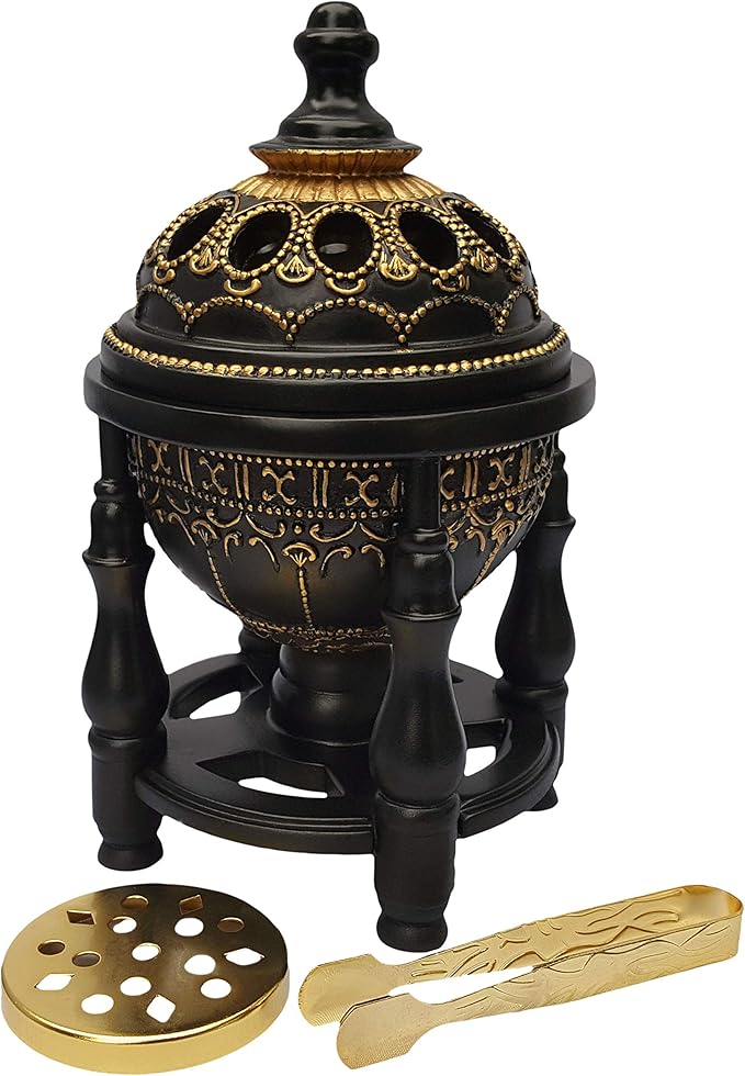 Am Incense Burner Charcoal Bakhoor Burner Frankincense Resin Height 7