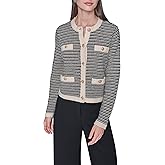 KARL LAGERFELD womens Long Sleeve Classy Preppy Essential Jacket