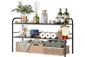 NETEL Under Sink Organizers and Storage, 2 Tier Expandable Under Cabinet Organizer Shelf with 8 Removable Panels,Expandable S