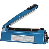 Yeler 8 Inch Impulse Heat Sealer, Manual Poly Machine for Plastic Bags PE PP Bags with Extra Replace Element Grip