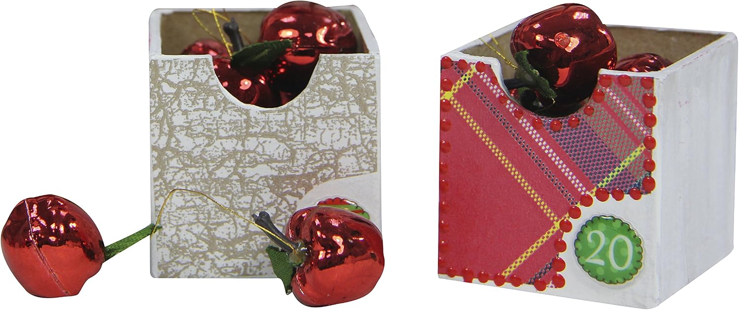 Décopatch Mache Multi-Drawer/Advent Calendar, Brown, 5x25x25cm - Image 3