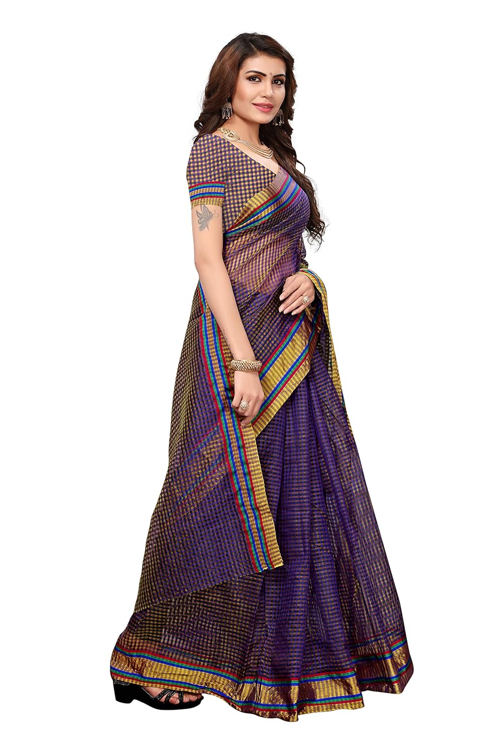 art decor sarees cotton saree with blouse piece