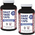 Yerba Prima Daily Fiber Formula - 180 caps (Pack of 2) - Soluble & Insoluble Dietary Fiber Supplement - Colon Cleanse - Gut Health - Vegan, Non-GMO, Gluten-Free