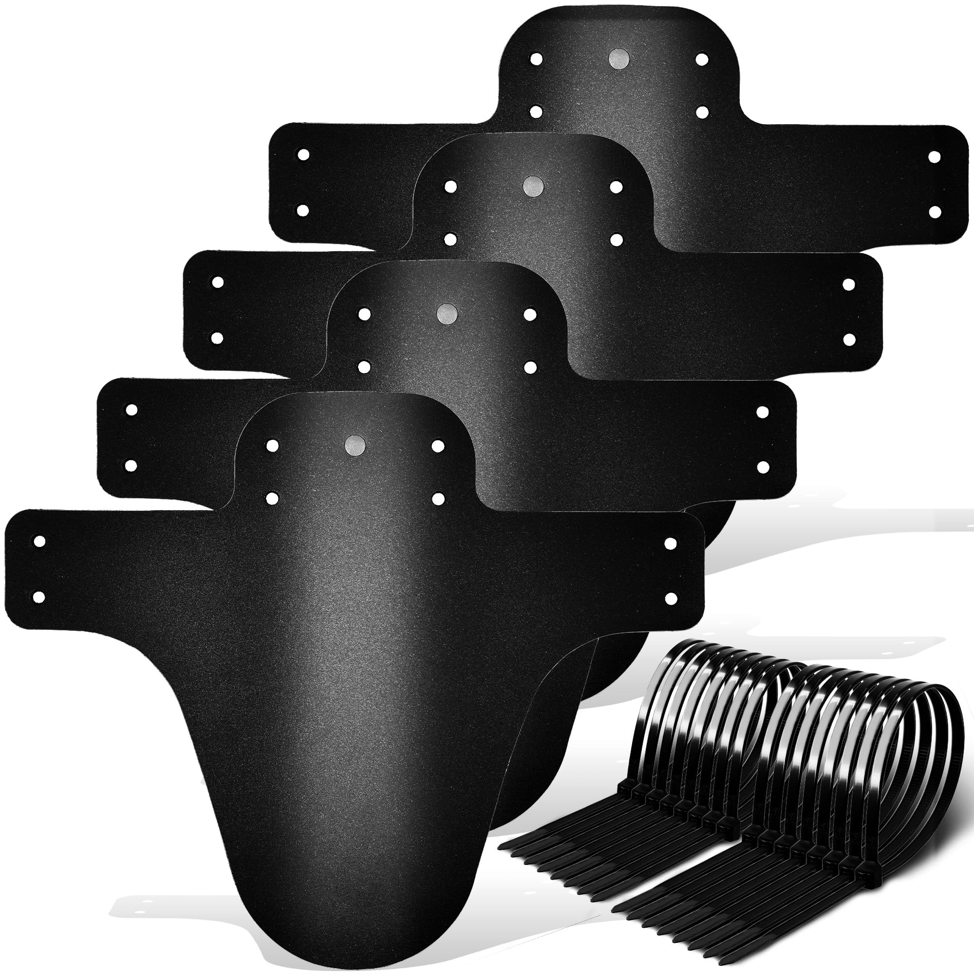 FETESNICE Mountain Bike Mudguard, 2Pcs MTB Mudguard Front and Rear Compatible,Fits 26", 27.5", 29", Plus Size and Fat Bike Wheel Sizes (Polish Blank 4)