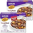 KJ Poultry Kosher for Passover Gluten Free Meals, Beef Goulash Stew with Vegetables (2 Pack) Prepared Entree Fully Cooked, Shelf Stable Microwave Dinner, Travel, Military, Camping, Emergency Survival