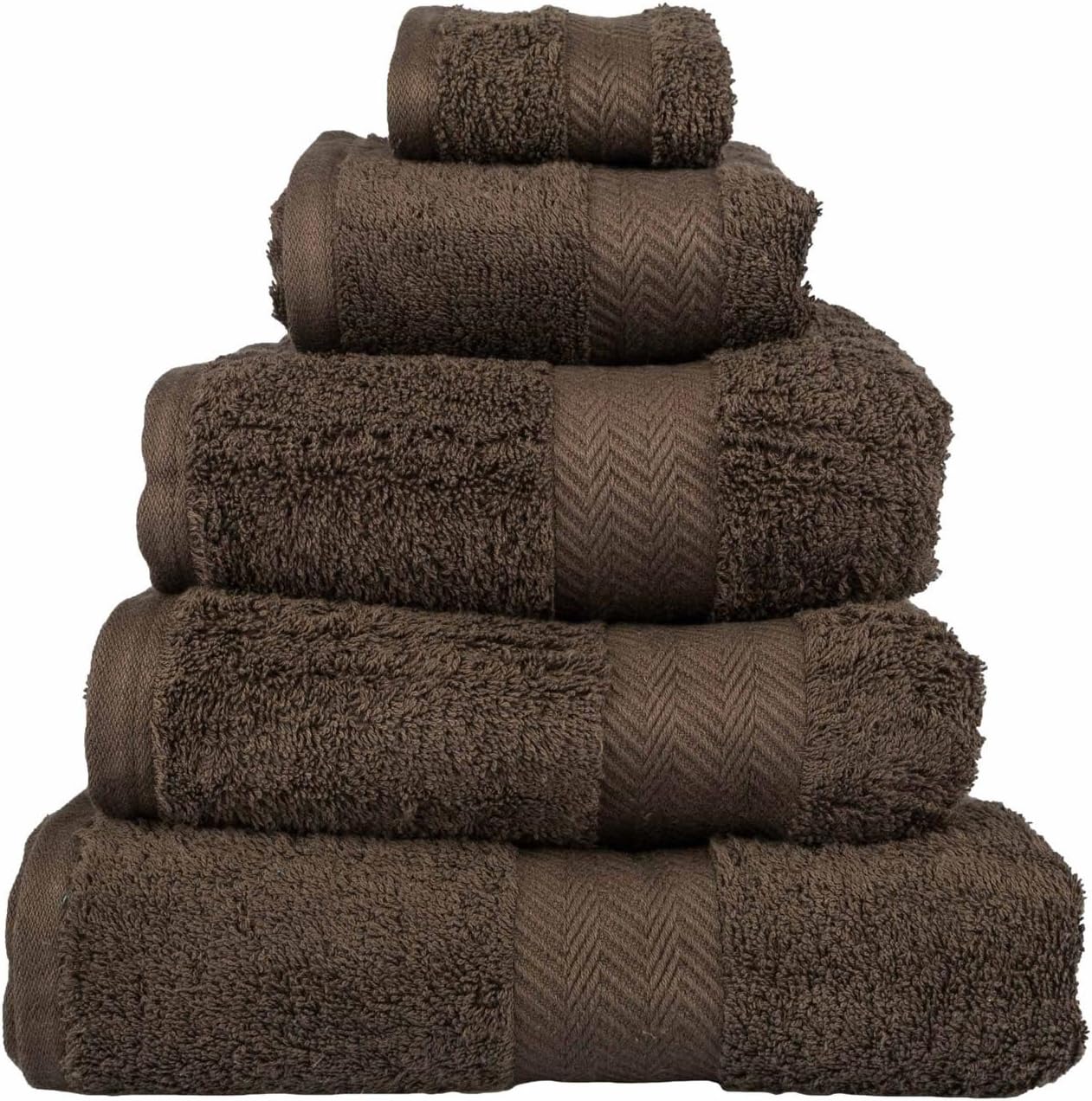 HOMESCAPES Chestnut Brown Bath Towel 500 GSM Combed 100 Egyptian