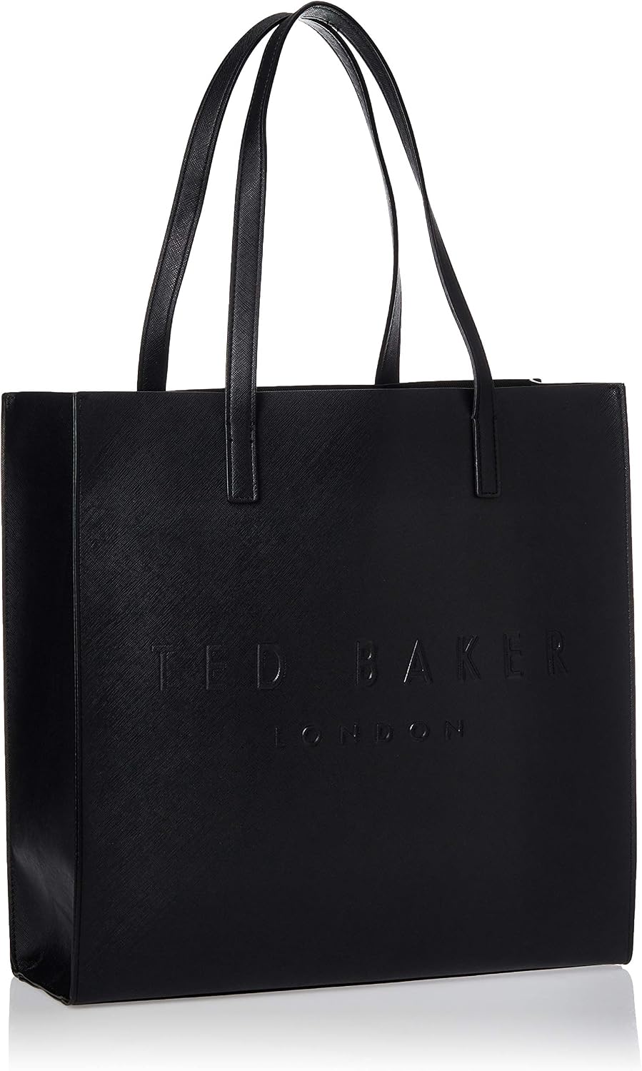 Ted Baker Womens Soocon Crosshatch Large Handbag Bags and Wallets Black One Size - Image 3