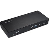 Kensington SD4850P USB-C Docking Station for Dell, HP, Lenovo, Surface, PixelBook, Pixel Slate- Dual 4K Video, 100W PD (K34115NA)