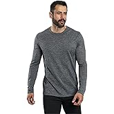 Men's Alpaca Wool Long Sleeve Shirt: 160 Ultralight