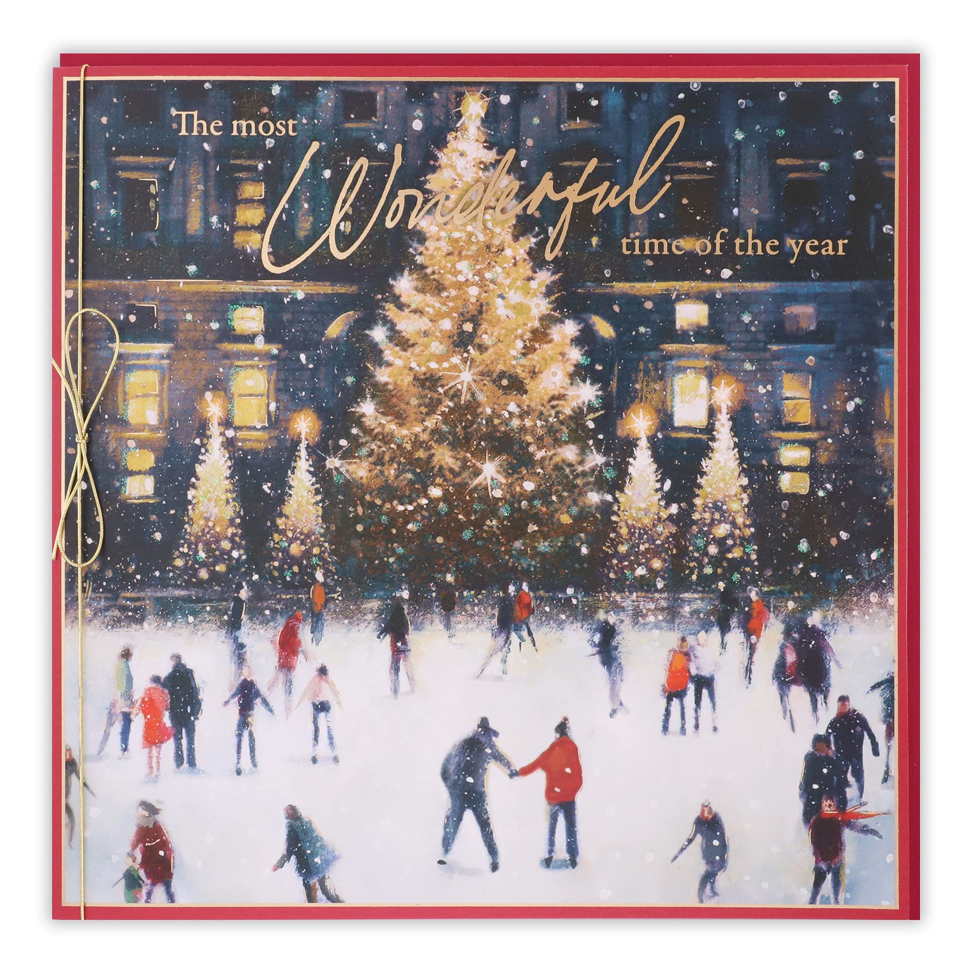 Clintons: Skating Scene General Christmas Card, Traditional Christmas Cards, Xmas Card for Friends, Clintons Christmas Cards,Blue,192 x 192,1169576