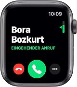 Apple Watch Series 5 GPS 44mm Space Grey Aluminium Black Sport Band S/M M/L view 3