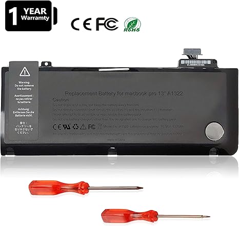 Mid 09 To Mid 12 Mc374ll A Mc375ll A Mc700ll A Mc724ll A Md314ll A Md313ll A Md101ll A Aryee A1278 Battery Compatible With Apple Macbook Pro 13 3 Macbook Pro 13 A1278 Batteries