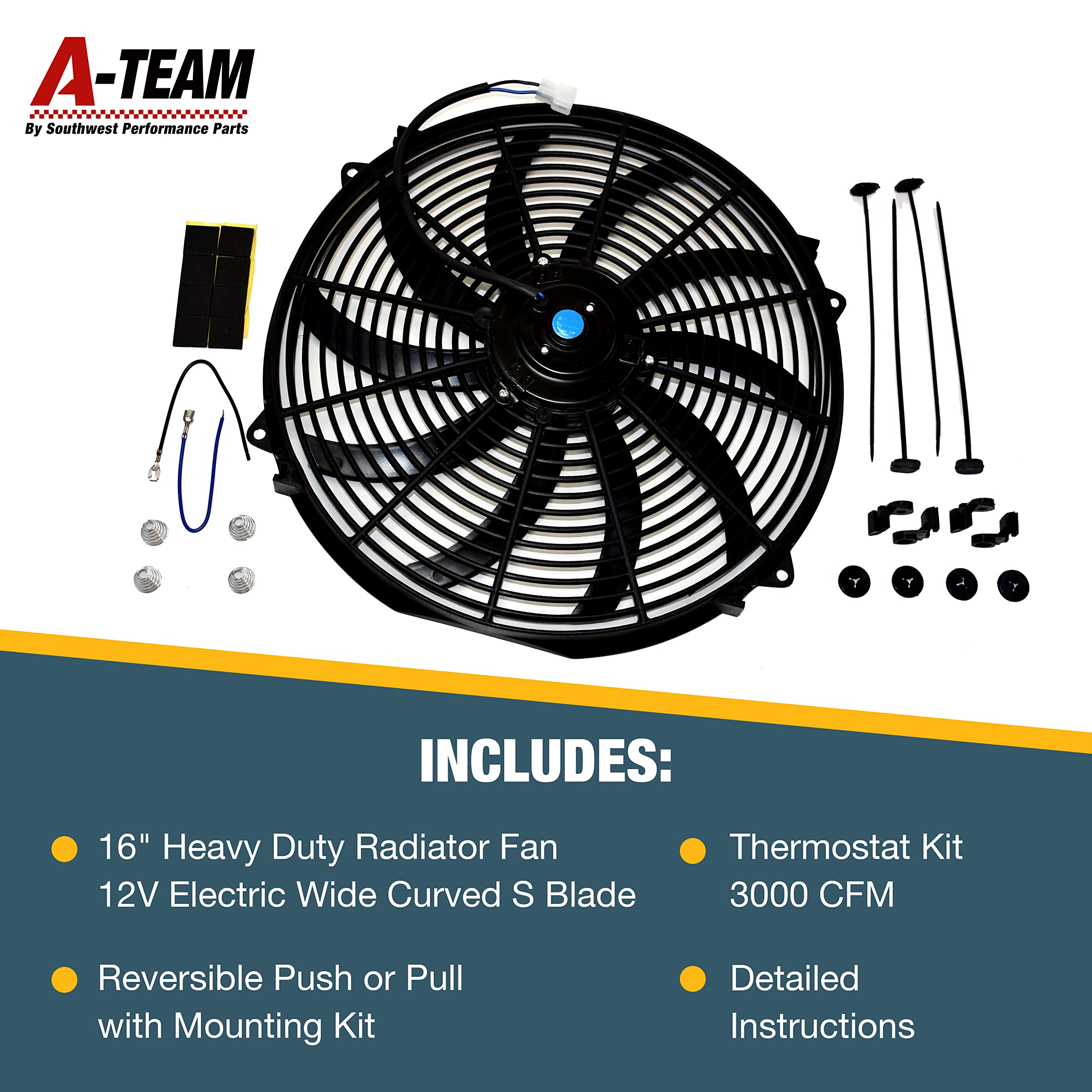 Mua A-Team Performance 16-Inch Heavy Duty Electric Radiator Fan - 12V ...