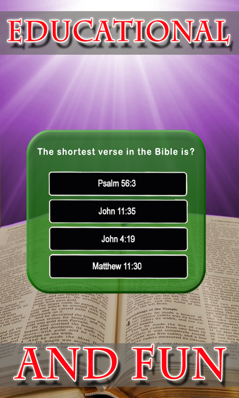 Holy Bible Quiz - Test Your Christian Faith Trivia:Amazon.com:Appstore ...